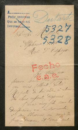 Expediente de Lucien François y Celestin Etienne Dutarte