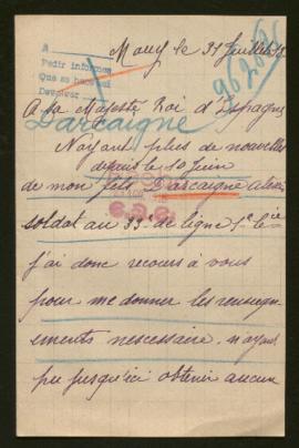 Expediente de Alexis Darcaigne