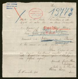 Expediente de la familia Evrad Bleux y Blanche Malhomme y sus hijos