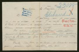 Expediente de Eugène Honoré Marie Thibaud