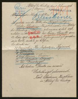 Expediente de Walter Bleisteiner