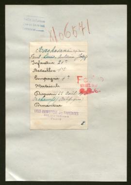 Expediente de Paul Louis Antoine Joseph Rocchesani