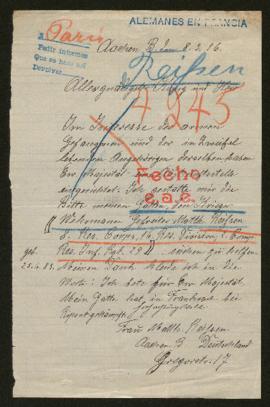 Expediente de Matthias Reissen