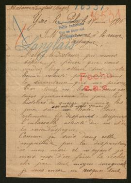 Expediente de Ernest Basile Langlais