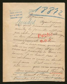 Expediente de Joseph Roudès