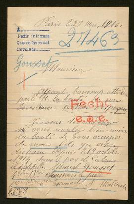 Expediente de Marcel Gousset