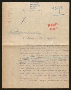 Expediente de Urbain Noël Berthoumieuse