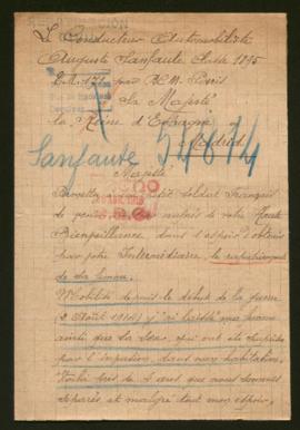 Expediente de la familia Sanfaute Malher