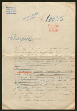 Expediente de Ernest Charpier