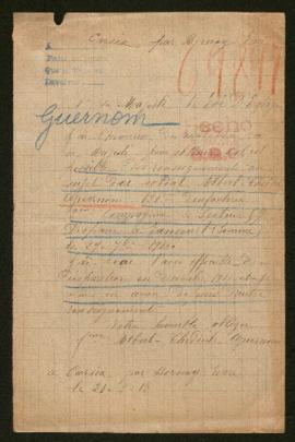 Expediente de Albert Théodule Guernom