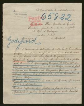 Expediente de Auguste Godefroid