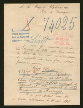 Expediente de Ulysse Félix Lérot