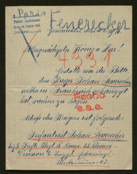 Expediente de Johann Feuerecker