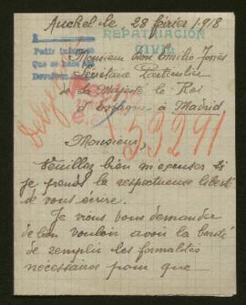 Expediente de la familia Delzenne Vertray