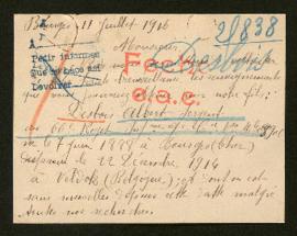 Expediente de Albert Desbois