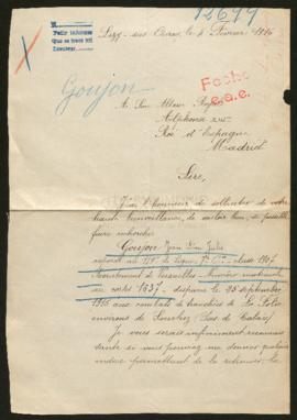 Expediente de Jean Louis Jules Goujon