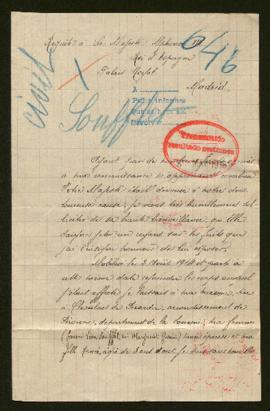 Expediente de Marguerite Soufflet Grain y Renée Soufflet