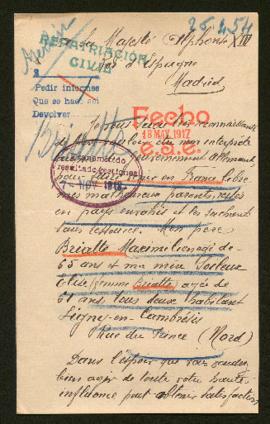 Expediente de la familia Briatte Soileux