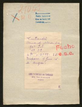 Expediente de Armand Alexandre Vuillandet