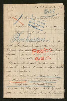 Expediente de Edouard Louis Prochasson