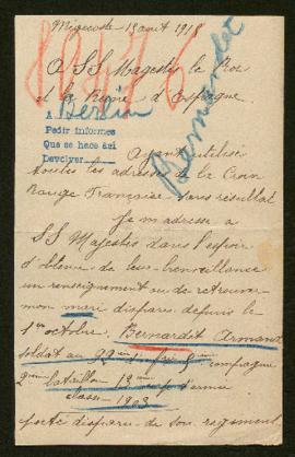 Expediente de Armand Bernardet