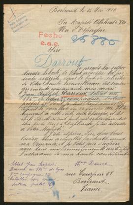 Expediente de Jean Baptiste Darroux