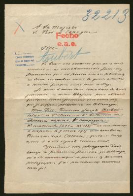 Expediente de François Joseph Aubert