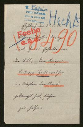 Expediente de Ludwig Hecht