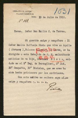 Expediente de Giovanni Gioia