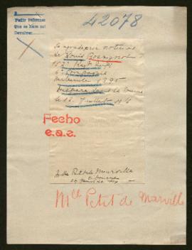 Expediente de Louis Rossignol