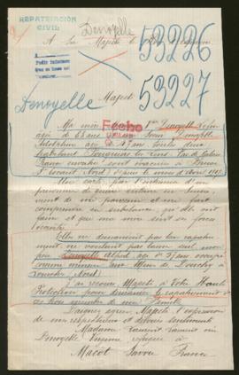 Expediente de la familia Denoyelle Lefin y de Alfred Denoyelle
