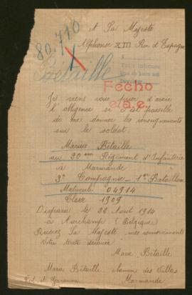 Expediente de Marius Bétaille