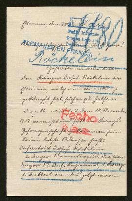 Expediente de Josef Röckelein