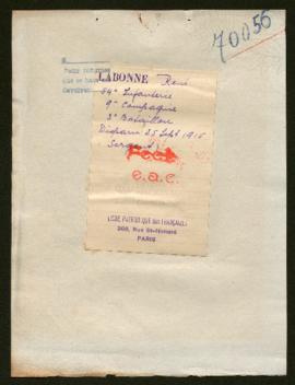 Expediente de René Labonne