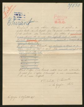 Expediente de la familia Thirant Haubourdin