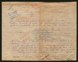 Expediente de Pierre François Caudel