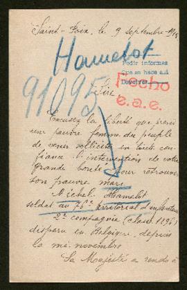 Expediente de Michel Hamelot