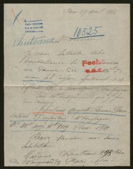 Expediente de Auguste Romain Pierre Chuteaux