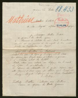 Expediente de Léon Ferdinand Mathieu