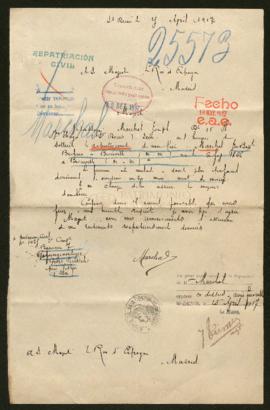 Expediente de Jean Baptiste Marchal