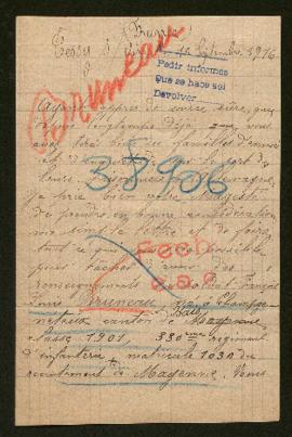 Expediente de François Louis Bruneau