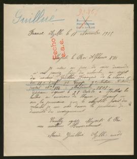 Expediente de François Guillué