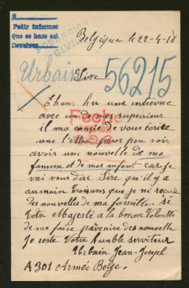 Expediente de madame Jean Joseph Urbain