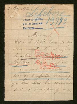 Expediente de Gustave Auguste Lefebvre