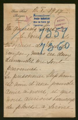 Expediente de Ernest Stéphan y Emile Debruc