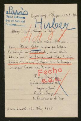 Expediente de Xaver Huber