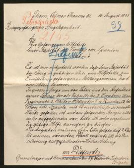 Expediente de Friedrich Joachin von Ditfurth