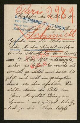 Expediente de Martin Schmidt