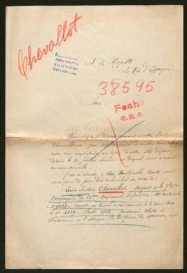 Expediente de Louis Justin Chevallot