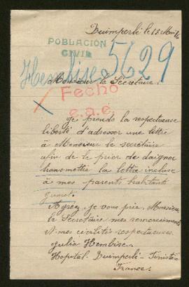 Expediente de Julien Hembise Legros